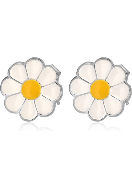 925 Ayar Mineli Çiçek Küpe