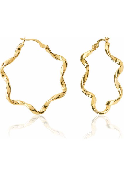 Silver 925 Ayar Zirkon Taşlısız Küpe