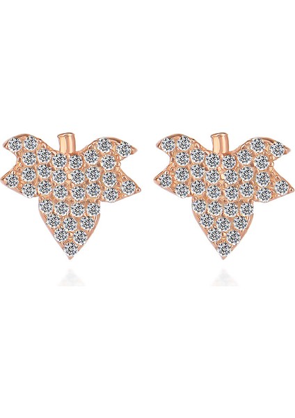 Silver 925 Ayar Taşlı Çam Ağacı Küpe