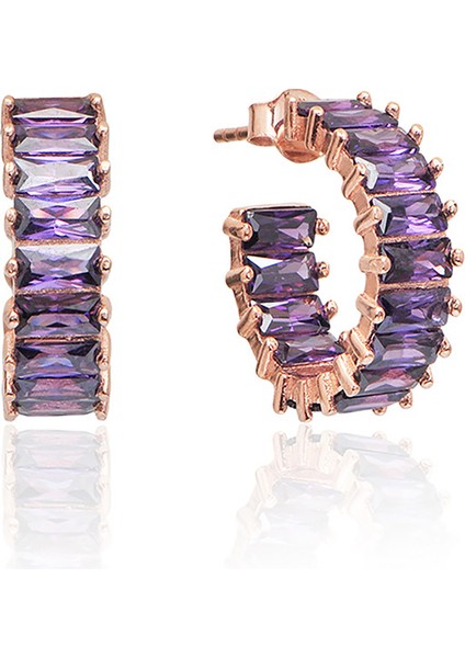 Silver 925 Ayar Zirkon Taşlı Küpe