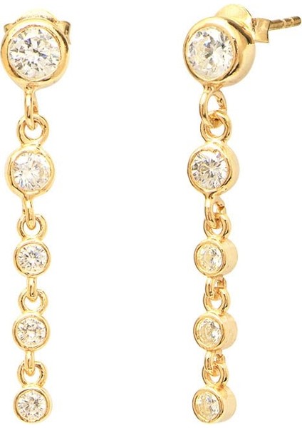 925 Ayar Zirkon Taşlı Tohum Küpe