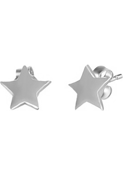 925 Ayar Gümüş Taşsız Yıldız Küpe