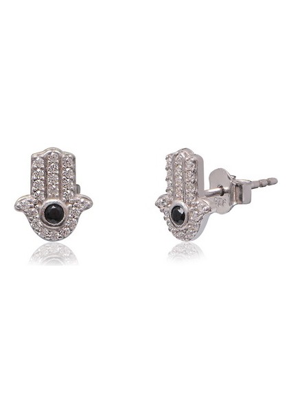 Silver 925 Ayar Zirkon Taşlı Küpe