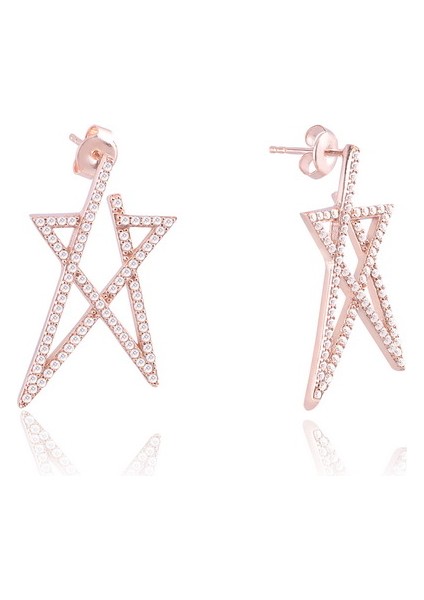 925 Ayar Gümüş Yıldız Küpe