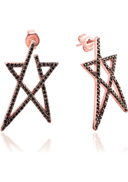 925 Ayar Gümüş Yıldız Küpe