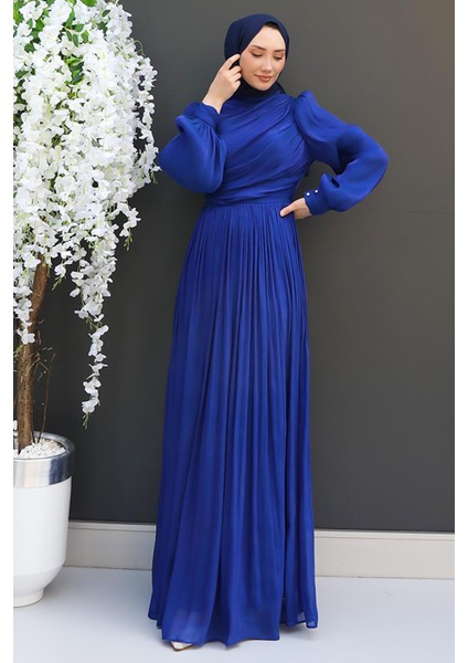 Ipek Tesettür Elbise Gece Mavi fiyatları