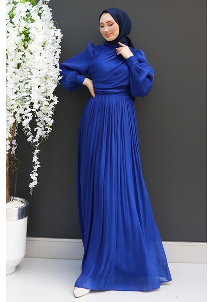 Ipek Tesettür Elbise Gece Mavi fırsatları