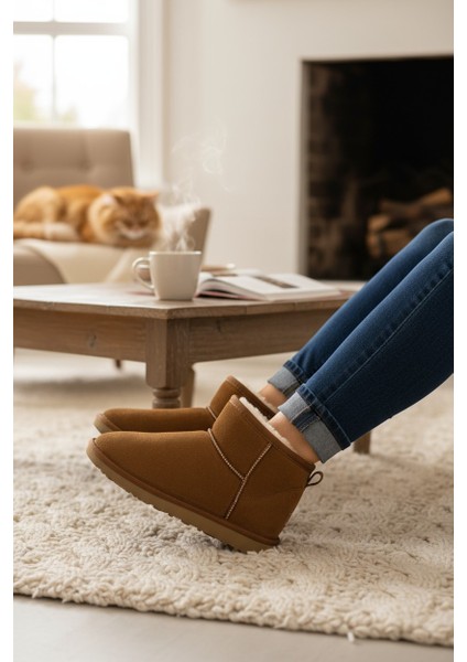 Tofima Taba Poli Taban Içi Tüylü Kısa Bot