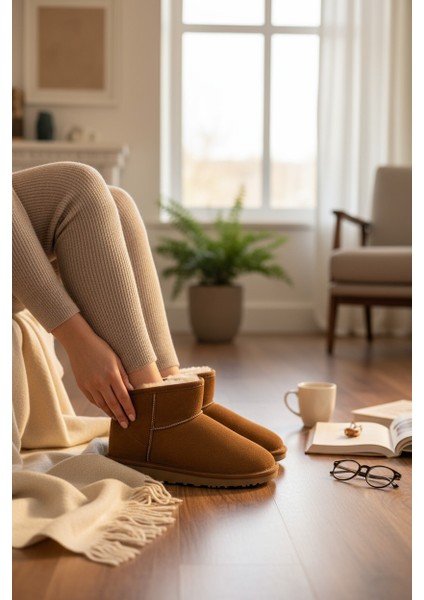 Tofima Taba Poli Taban Içi Tüylü Kısa Bot modelleri