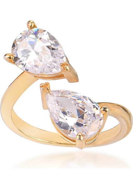 925 Ayar Gümüş Zirkon Taşlı Yüzük