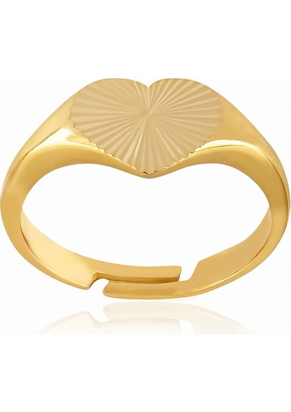 Silver 925 Ayar Kalemli Kalp Yüzük