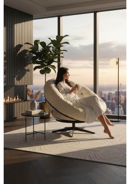 Royal Serisi – Lüks 360 Derece Döner Koltuk | Modern Şıklığın En Prestijli Hali