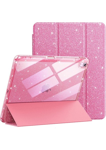 iPad Mini 7 / iPad Mini 6 Için Tablet Kılıfı, Kız Çocukları Için Parıltılı Şeffaf Otomatik Uyanma/uyku Özellikli Simli Kapak (Yurt Dışından)