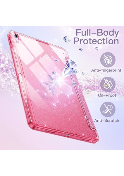 iPad Mini 7 / iPad Mini 6 Için Tablet Kılıfı, Kız Çocukları Için Parıltılı Şeffaf Otomatik Uyanma/uyku Özellikli Simli Kapak (Yurt Dışından) modelleri