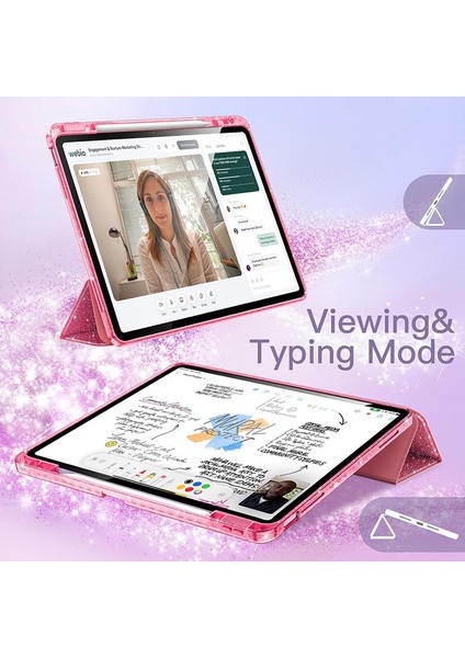 iPad Mini 7 / iPad Mini 6 Için Tablet Kılıfı, Kız Çocukları Için Parıltılı Şeffaf Otomatik Uyanma/uyku Özellikli Simli Kapak (Yurt Dışından) fırsatları