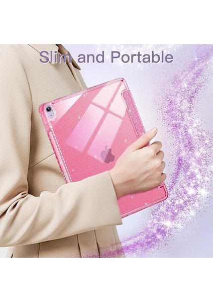 iPad Mini 7 / iPad Mini 6 Için Tablet Kılıfı, Kız Çocukları Için Parıltılı Şeffaf Otomatik Uyanma/uyku Özellikli Simli Kapak (Yurt Dışından) indirimleri