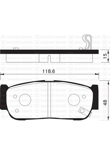 Mtxdpn Arka Balata Santafe 2.2crdi-2.2crdi 4x4-2.2 Crdi Gls-2.2crdi Gls 4x4 GDB3419