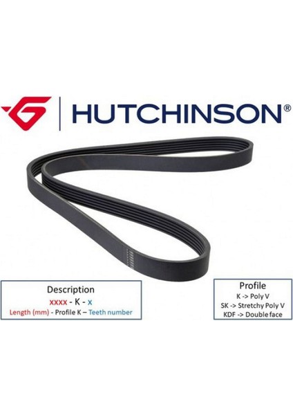 Mtxdpn 1715 K 6 Kanalli Kayiş Ford-Vw-Audi-Opel