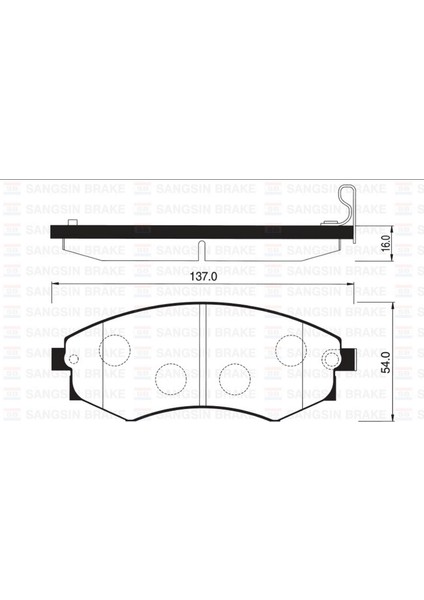 Mtxdpn Ön Balata Elantra 1.8-2.0 00 Sonata 2.0-2.4-2.5 98-01 Coupe 2.0 16V 97-02 GDB3256-GDB3283-GDB895