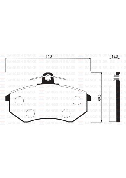 Mtxdpn Ön Balata Ince Golf Ii-Iii Polo Classis 95 Passat Cordoba Caddy 95-04 Ibiza GDB1048-GDB1044