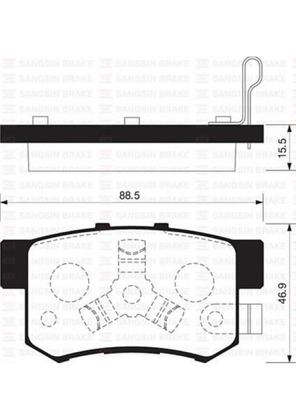Mtxdpn Arka Balata Crv Ii 2.0-2.4 Vtec-2.2ctdi 02-06 Crv Iii 2.0i Vtec-2.2ictdi 01-07 GDB3438