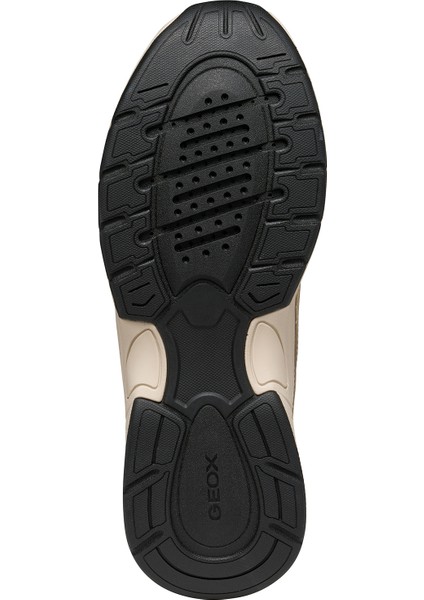 Kadın Bej D Zarvıa A - Mesh+Pearl.gbk Bağcıklı Kalın Tabanlı Deri Sneaker D55YLA014AJC1S2L