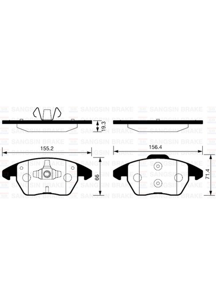 Mtxdpn Ön Balata P307 03 207 1.6 07 308 07 3008 09 C4 04 GDB1605