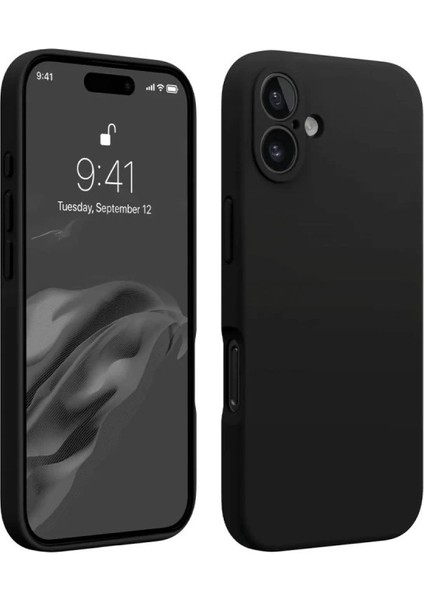 Iphone 16 Kılıf First Silikon - Siyah