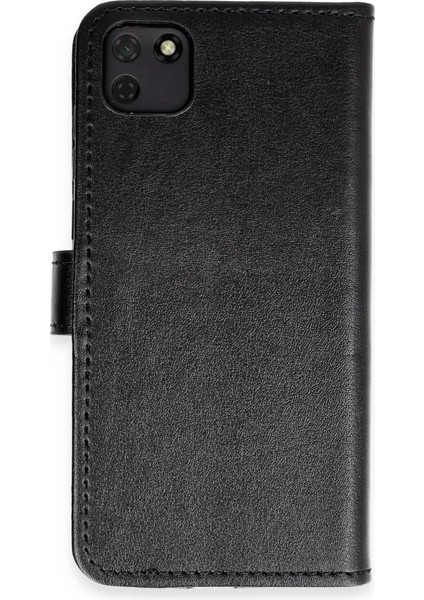 Huawei Y5P Kılıf Trend S Plus Kapaklı Kılıf - Siyah