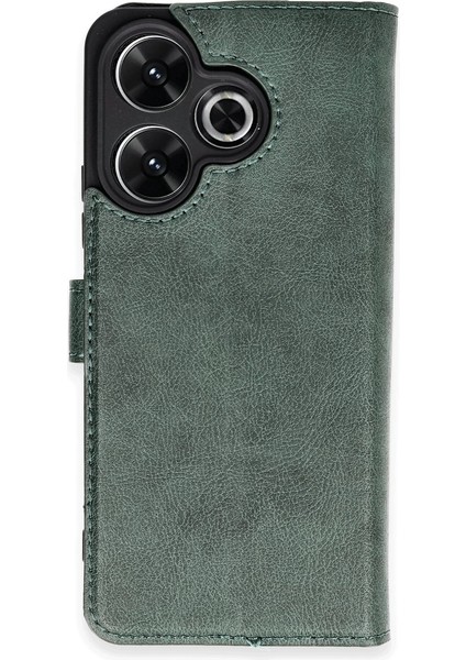 Xiaomi Redmi 13 4g Kılıf Trend S Plus Kapaklı Kılıf - Yeşil