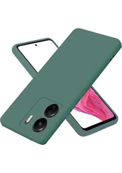 Xiaomi Redmi 13C Kılıf First Silikon - Koyu Yeşil
