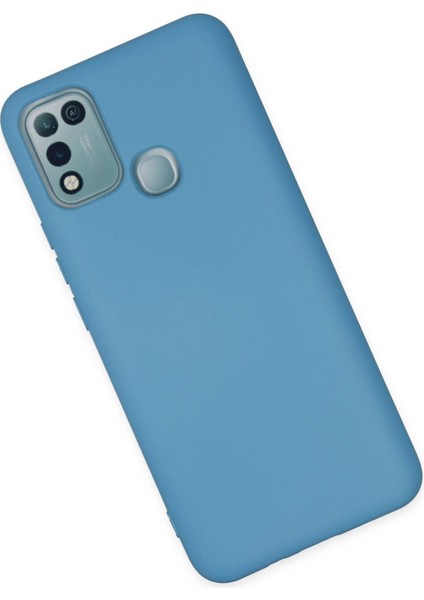 Infinix Hot 10 Play Kılıf Nano Içi Kadife Silikon - Mavi modelleri
