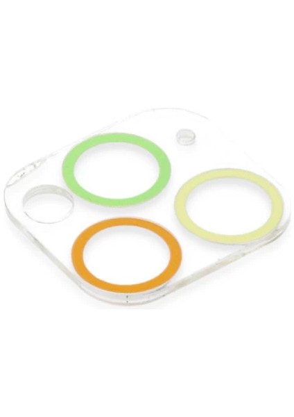 Iphone 11 Pro Renkli Kamera Lens Koruma Cam - Pembe-Mavi modelleri