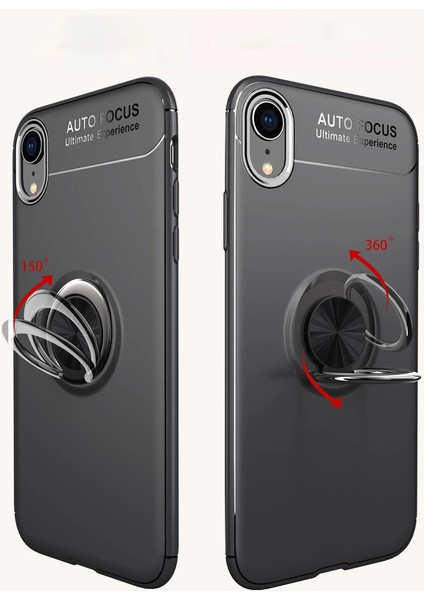 Iphone Xr Kılıf Range Yüzüklü Silikon - Kırmızı modelleri