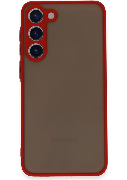 Samsung Galaxy S23 Plus Kılıf Montreal Silikon Kapak - Kırmızı