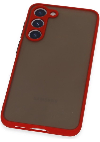 Samsung Galaxy S23 Plus Kılıf Montreal Silikon Kapak - Kırmızı fırsatları