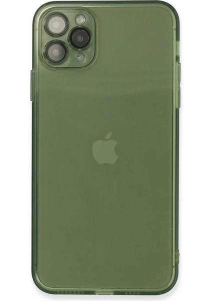 Iphone 11 Pro Max Kılıf Fly Lens Silikon - Yeşil