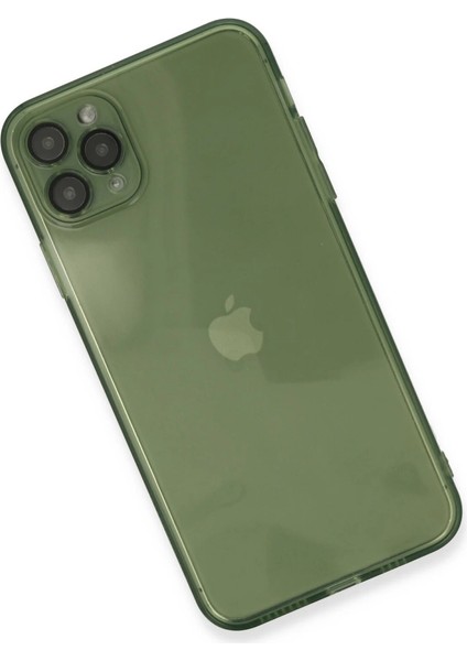 Iphone 11 Pro Max Kılıf Fly Lens Silikon - Yeşil modelleri