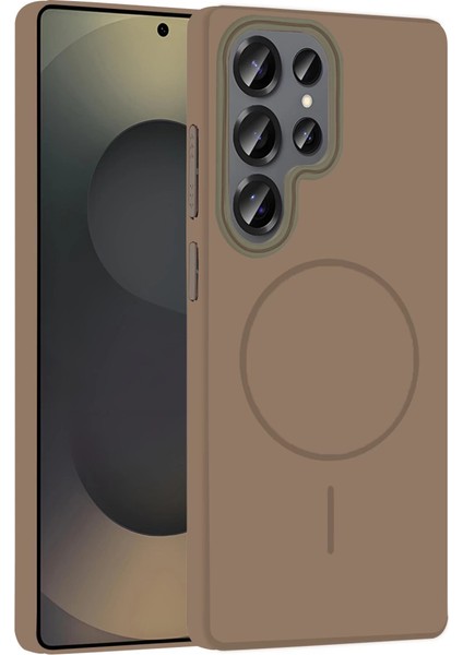 Joko Samsung Galaxy S25 Ultra Broş Magsafe Kapak - Çöl Titanyum
