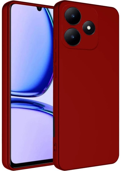 Realme C61 Kılıf First Silikon - Kırmızı