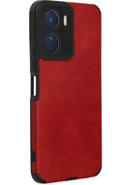 Vivo Y16 Kılıf Loop Deri Silikon - Kırmızı fiyatları