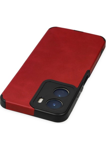 Vivo Y16 Kılıf Loop Deri Silikon - Kırmızı fırsatları