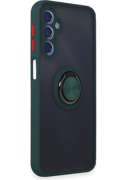 Samsung Galaxy M34 5g Kılıf Montreal Yüzüklü Silikon Kapak - Yeşil fiyatları