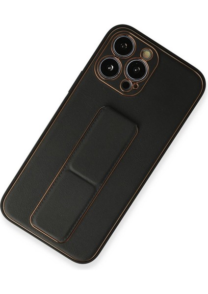 Iphone 13 Pro Kılıf Coco Deri Standlı Kapak - Siyah fiyatları