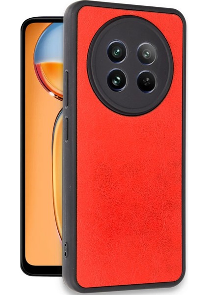 Realme 12 5g Kılıf Aras Deri Kapak - Kırmızı fiyatları