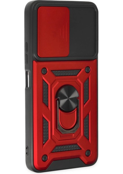 Xiaomi Poco X3 Gt Kılıf Pars Lens Yüzüklü Silikon - Kırmızı fiyatları