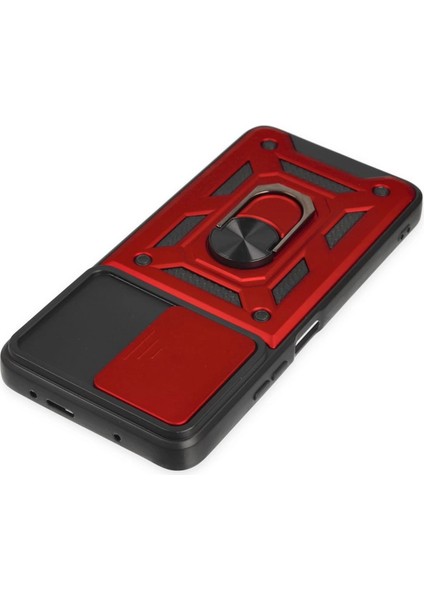 Xiaomi Poco X3 Gt Kılıf Pars Lens Yüzüklü Silikon - Kırmızı fırsatları