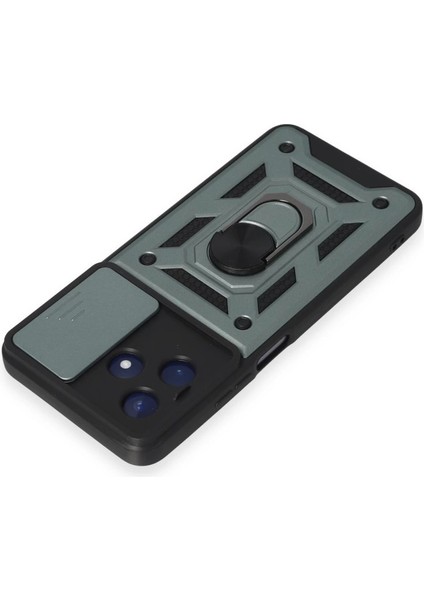 Realme C53 Kılıf Pars Lens Yüzüklü Silikon - Yeşil modelleri