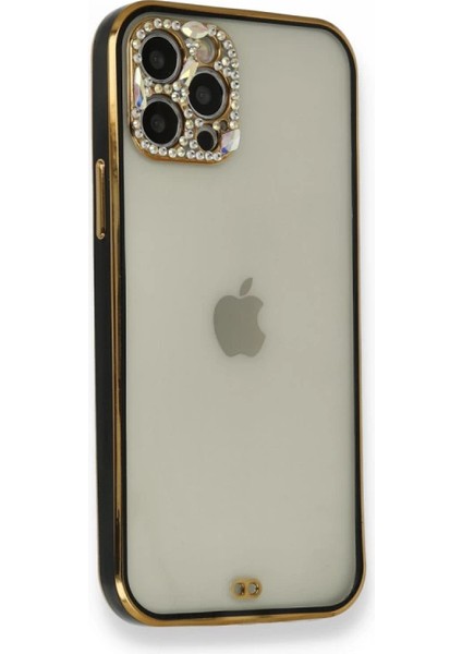 Iphone 12 Pro Kılıf Liva Taşlı Silikon - Siyah fiyatları