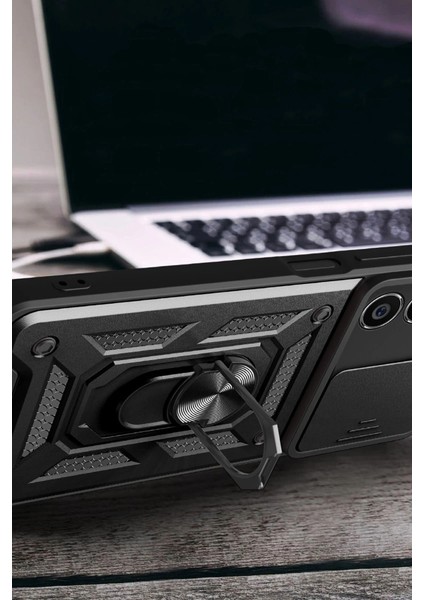 Samsung Galaxy A05 Kılıf Pars Lens Yüzüklü Silikon - Gümüş fırsatları